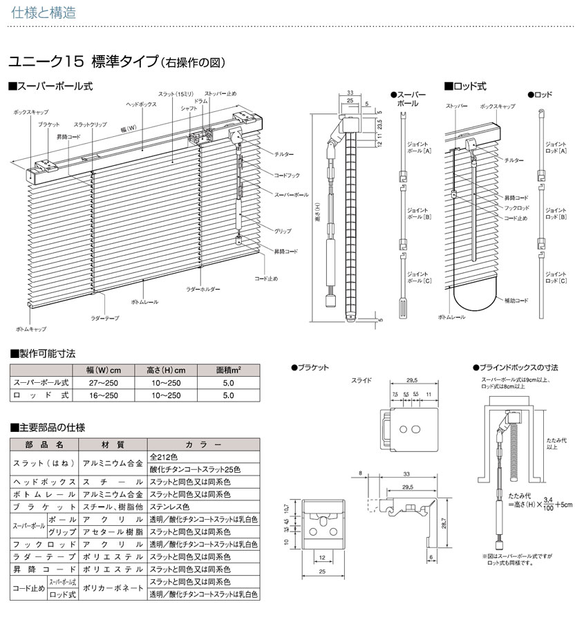 ニチベイ ブラインド ユニーク25 標準タイプ 羽幅25mm 幅121〜140cm×丈